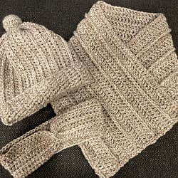 Haakpakket Winter (muts, col, hoofdband)