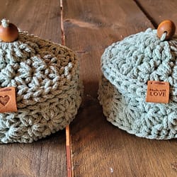 Mini mandjes met deksel