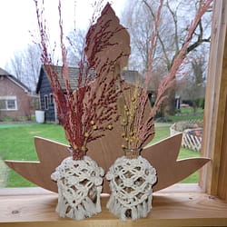 Macramé vaasjes