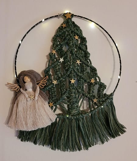 Macramépakket Kerstboom in ring